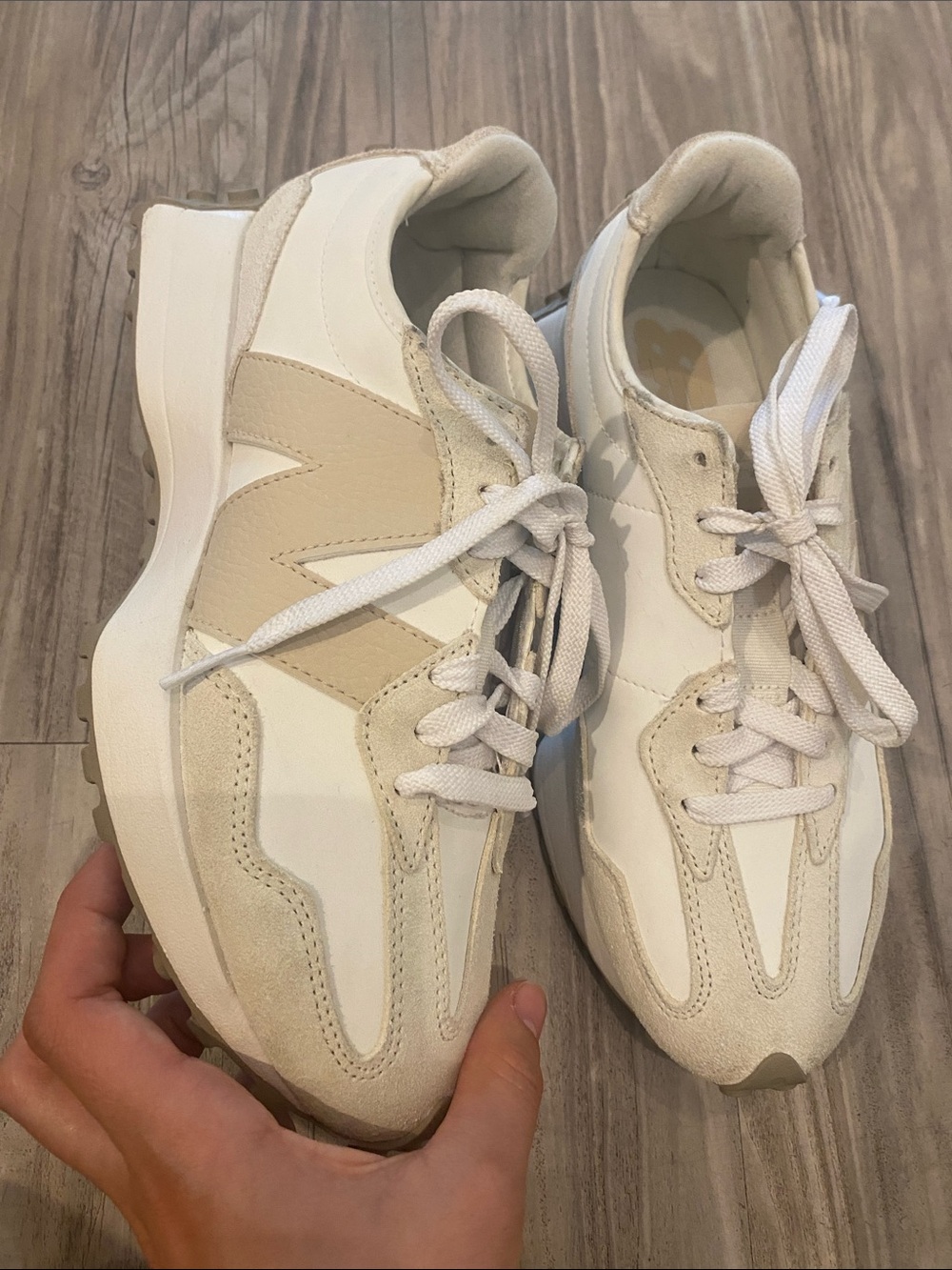 Neutral Cream Women's Trainer Sneakers - Stylish Everyday Comfort - Picture 17 of 17